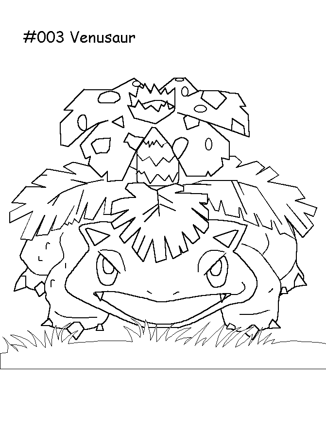 coloriage pokemon venusaur